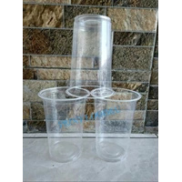 PLASTIC CUP 16 OZ / 7 GRAM / PLASTIC CUP / JUICE GLASS / BOBA GLASS