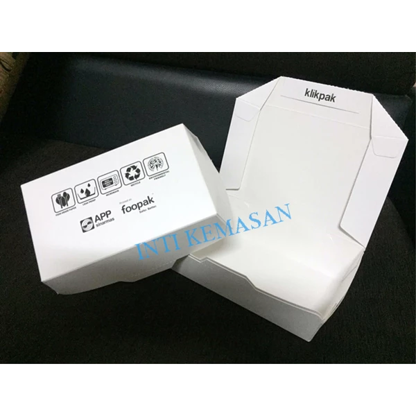 PAPER BOX LUNCH SIZE M / PAPER LUNCH BOX  / MEAL BOX