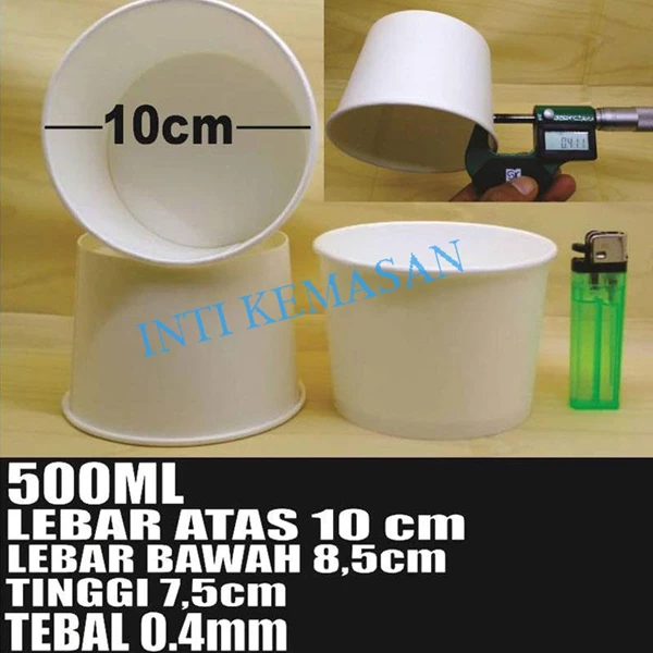 paper bowl 500 ml / bowl 500 ml+LID 