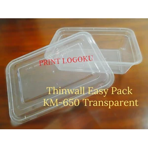 Thinwall 650 ml / FOOD Container / Thinwall Persegi panjang / KOTAK MAKAN 