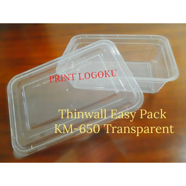 Thinwall 650 ml / FOOD Container / Thinwall Persegi panjang / KOTAK MAKAN 
